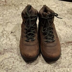 Timberland Men's White Ledge Mid Brown Leather Hiking Boots